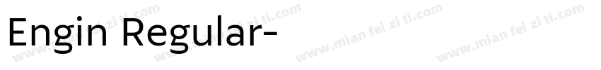 Engin Regular字体转换